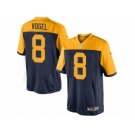 Men Nike Green Bay Packers #8 Justin Vogel Limited Navy Blue Alternate NFL Jersey