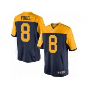 Men Nike Green Bay Packers #8 Justin Vogel Limited Navy Blue Alternate NFL Jersey