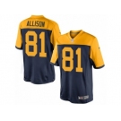 Men Nike Green Bay Packers #81 Geronimo Allison Limited Navy Blue Alternate NFL Jersey