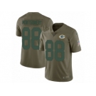 Men Nike Green Bay Packers #88 Ty Montgomery Limited Olive 2017 Salute to Service NFL Jersey