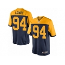 Men Nike Green Bay Packers #94 Dean Lowry Limited Navy Blue Alternate NFL Jersey