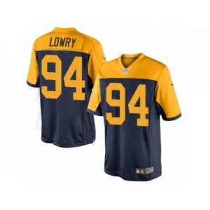 Men Nike Green Bay Packers #94 Dean Lowry Limited Navy Blue Alternate NFL Jersey