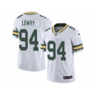 Men Nike Green Bay Packers #94 Dean Lowry White Vapor Untouchable Limited Player NFL Jersey