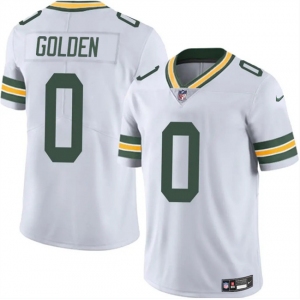 Men's Green Bay Packers #0 Matthew Golden White 2025 Vapor Untouchable Limited Football Stitched Jersey