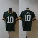 Men's Green Bay Packers #10 Jordan Love Green Vapor 2024 F.U.S.E. Limited Stitched Football Jersey