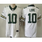 Men's Green Bay Packers #10 Jordan Love White 2023 FUSE Limited Stitched Jersey