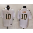 Men's Green Bay Packers #10 Jordan Love White Fashion Vapor Limited Stitched Jersey