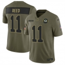 Men's Green Bay Packers #11 Jayden Reed Olive 2025 F.U.S.E. Salute to Service Limited Football Stitched Jersey