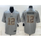 Men's Green Bay Packers #12 Aaron Rodgers LOGO Grey Atmosphere Fashion 2022 Vapor Untouchable Stitched Limited Jersey