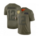 Men's Green Bay Packers #12 Aaron Rodgers Limited Camo 2019 Salute to Service Football Jersey