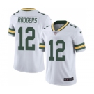 Men's Green Bay Packers #12 Aaron Rodgers White Vapor Untouchable Limited Player Football Jersey