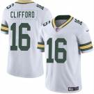 Men's Green Bay Packers #16 Sean Clifford White 2025 Vapor Untouchable Limited Football Stitched Jersey