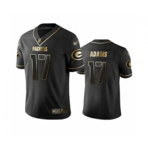 Men's Green Bay Packers #17 Davante Adams Limited Black Golden Edition Limited Football Jersey