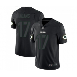 Men's Green Bay Packers #17 Davante Adams Limited Black Rush Impact Football Jersey
