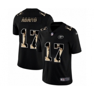 Men's Green Bay Packers #17 Davante Adams Limited Black Statue of Liberty Limited Football Jersey