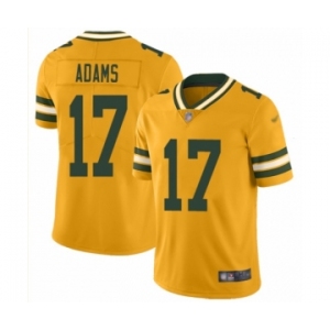 Men's Green Bay Packers #17 Davante Adams Limited Gold Inverted Legend Football Jersey