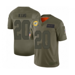 Men's Green Bay Packers #20 Kevin King Limited Camo 2019 Salute to Service Football Jersey