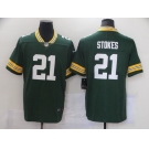 Men's Green Bay Packers #21 Eric Stokes Nike Green 2021 NFL Draft First Round Pick Player Limited Jersey