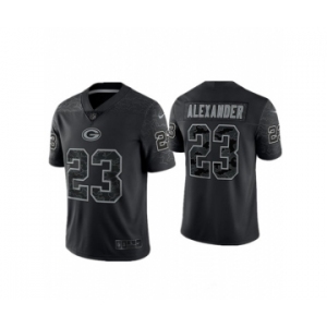 Men's Green Bay Packers #23 Jaire Alexander Black Reflective Limited Stitched Football Jersey