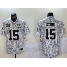 Men's Green Bay Packers #23 Starr 2024 Arctic Camo Salute To Service Limited Stitched Football Jersey