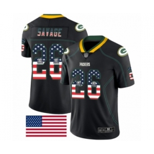 Men's Green Bay Packers #26 Darnell Savage Jr. Limited Black Rush USA Flag Football Jersey