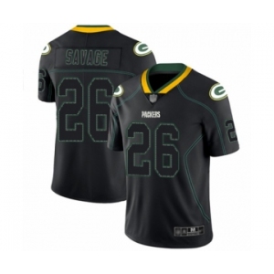 Men's Green Bay Packers #26 Darnell Savage Jr. Limited Lights Out Black Rush Football Jersey