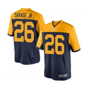 Men's Green Bay Packers #26 Darnell Savage Jr. Limited Navy Blue Alternate Football Jersey