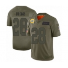 Men's Green Bay Packers #28 Tony Brown Limited Camo 2019 Salute to Service Football Jersey