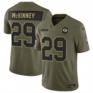 Men's Green Bay Packers #29 Xavier McKinney Olive 2025 F.U.S.E. Salute to Service Limited Football Stitched Jersey