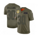 Men's Green Bay Packers #30 Jamaal Williams Limited Camo 2019 Salute to Service Football Jersey