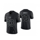 Men's Green Bay Packers #33 Aaron Jones Black Reflective Limited Stitched Football Jersey