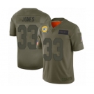 Men's Green Bay Packers #33 Aaron Jones Limited Camo 2019 Salute to Service Football Jersey