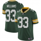 Men's Green Bay Packers #33 Evan Williams Green Vapor Untouchable Limited Football Stitched Jersey