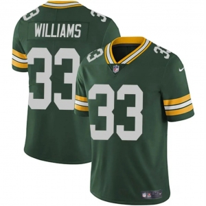 Men's Green Bay Packers #33 Evan Williams Green Vapor Untouchable Limited Football Stitched Jersey