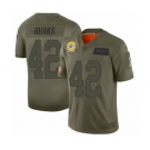 Men's Green Bay Packers #42 Oren Burks Limited Camo 2019 Salute to Service Football Jersey