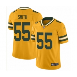 Men's Green Bay Packers #55 Za'Darius Smith Limited Gold Inverted Legend Football Jersey