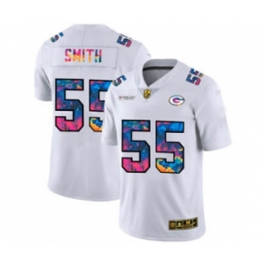 Men's Green Bay Packers #55 Za'Darius Smith White Multi-Color 2020 Football Crucial Catch Limited Football Jersey