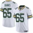 Men's Green Bay Packers #65 Aaron Banks White 2025 Vapor Untouchable Limited Football Stitched Jersey