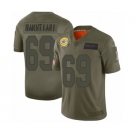 Men's Green Bay Packers #69 David Bakhtiari Limited Camo 2019 Salute to Service Football Jersey