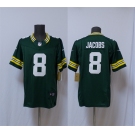 Men's Green Bay Packers #8 Josh Jacobs Green Vapor 2025 F.U.S.E. Limited Football Stitched Jersey
