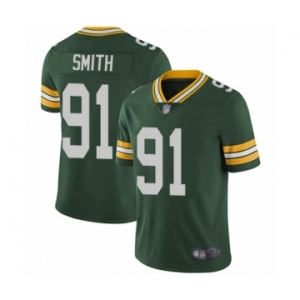 Men's Green Bay Packers #91 Preston Smith Green Team Color Vapor Untouchable Limited Player Football Jersey