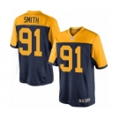 Men's Green Bay Packers #91 Preston Smith Limited Navy Blue Alternate Football Jersey