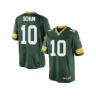 Men's Nike Green Bay Packers #10 Jacob Schum Limited Green Team Color NFL Jersey