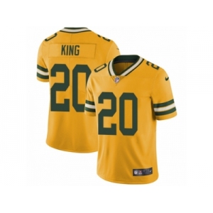 Men's Nike Green Bay Packers #20 Kevin King Limited Gold Rush NFL Jersey