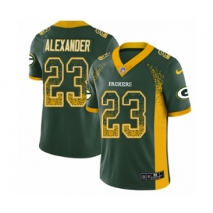 Men's Nike Green Bay Packers #23 Jaire Alexander Limited Green Rush Drift Fashion NFL Jersey