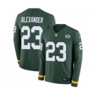 Men's Nike Green Bay Packers #23 Jaire Alexander Limited Green Therma Long Sleeve NFL Jersey