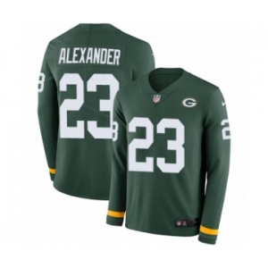 Men's Nike Green Bay Packers #23 Jaire Alexander Limited Green Therma Long Sleeve NFL Jersey