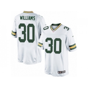 Men's Nike Green Bay Packers #30 Jamaal Williams Limited White NFL Jersey