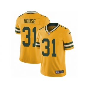 Men's Nike Green Bay Packers #31 Davon House Limited Gold Rush NFL Jersey