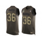 Men's Nike Green Bay Packers #36 LaDarius Gunter Limited Green Salute to Service Tank Top NFL Jersey